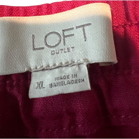 Loft Outlet Womens Running Shorts XL Pom-Pom Trim Elastic Waist pink - Picture 4 of 10